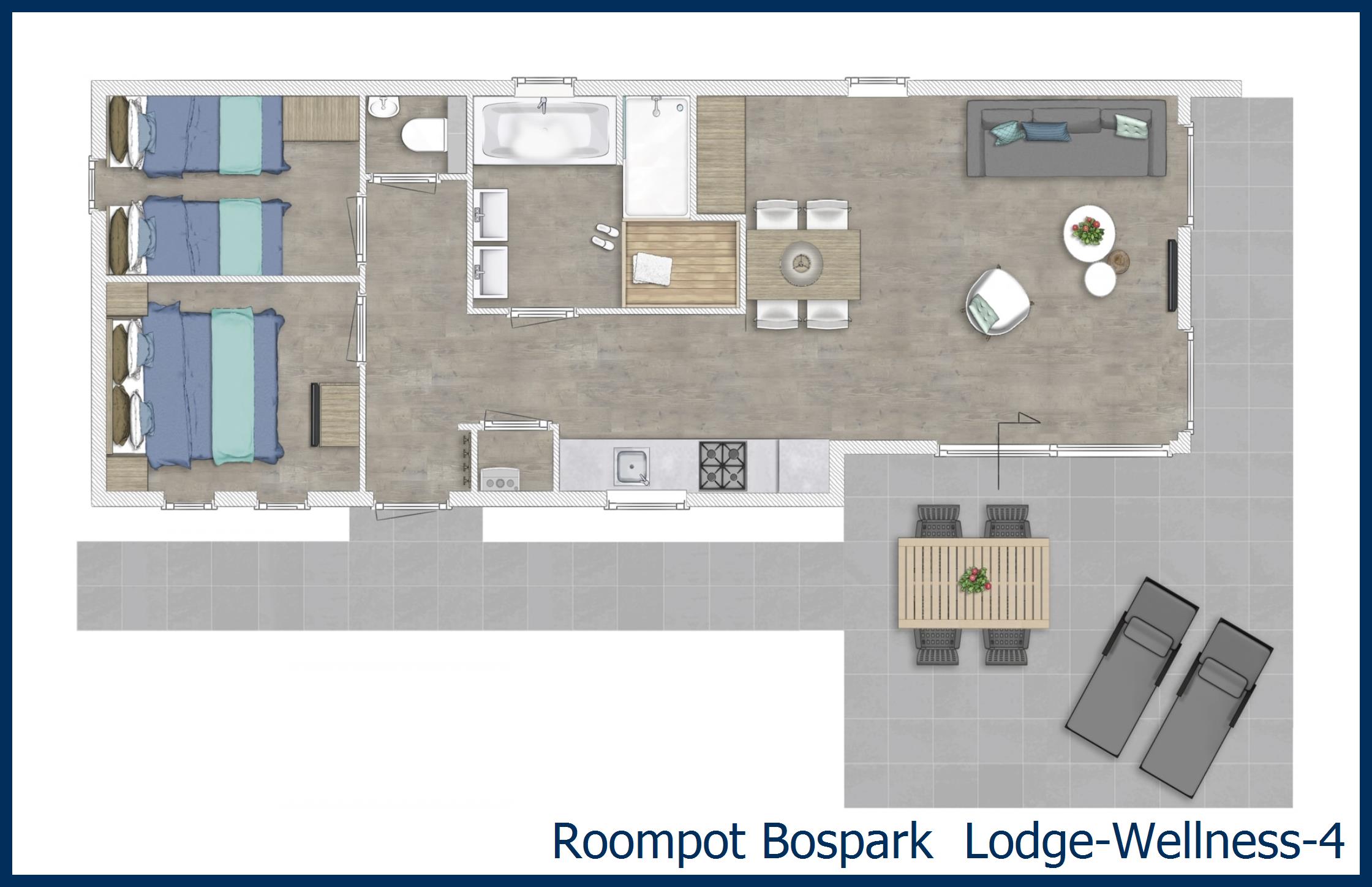 Lodge Lodge-Wellness-4 à Bospark 't Wolfsven