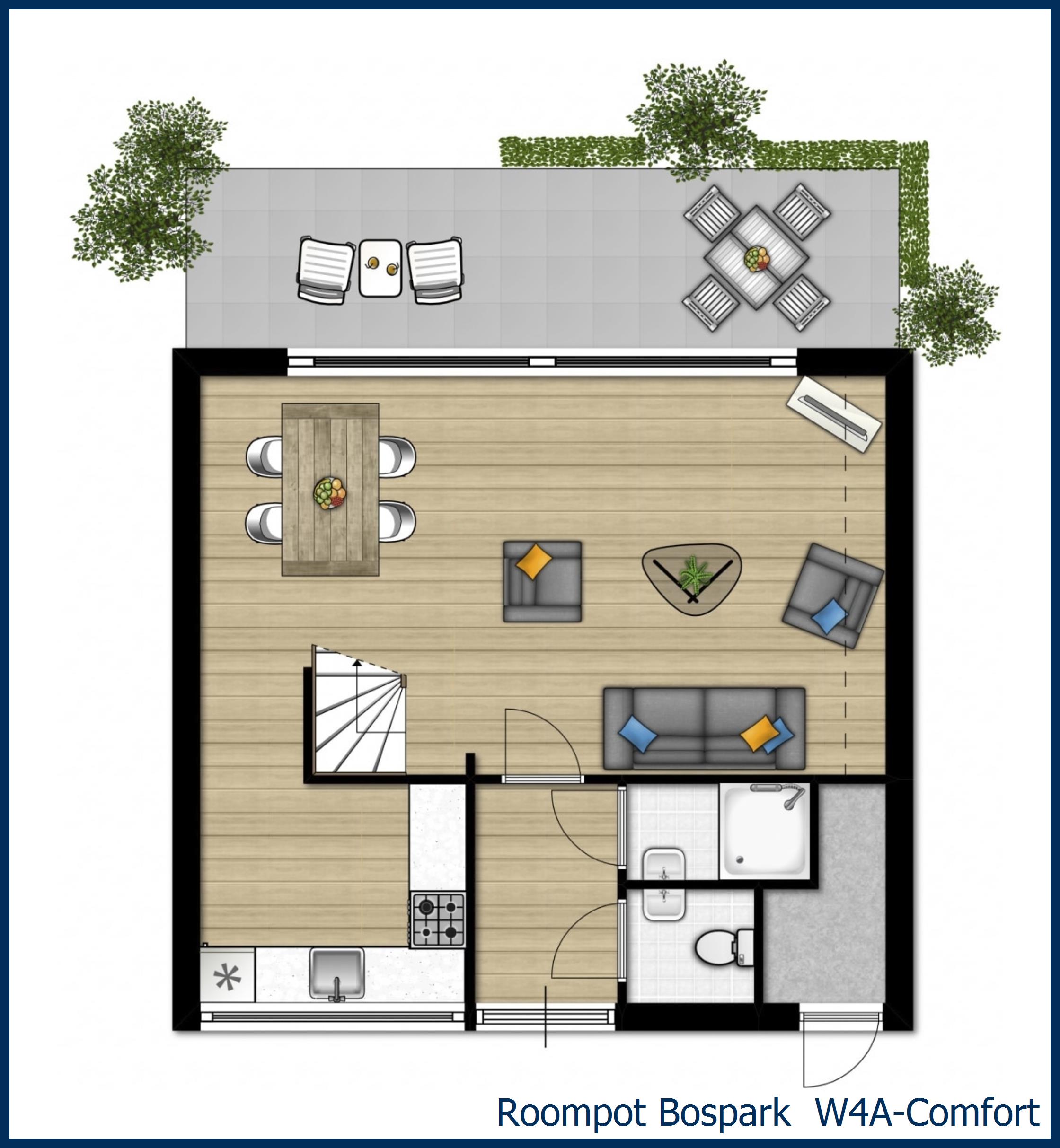 Bungalow W4A-Comfort à Bospark 't Wolfsven