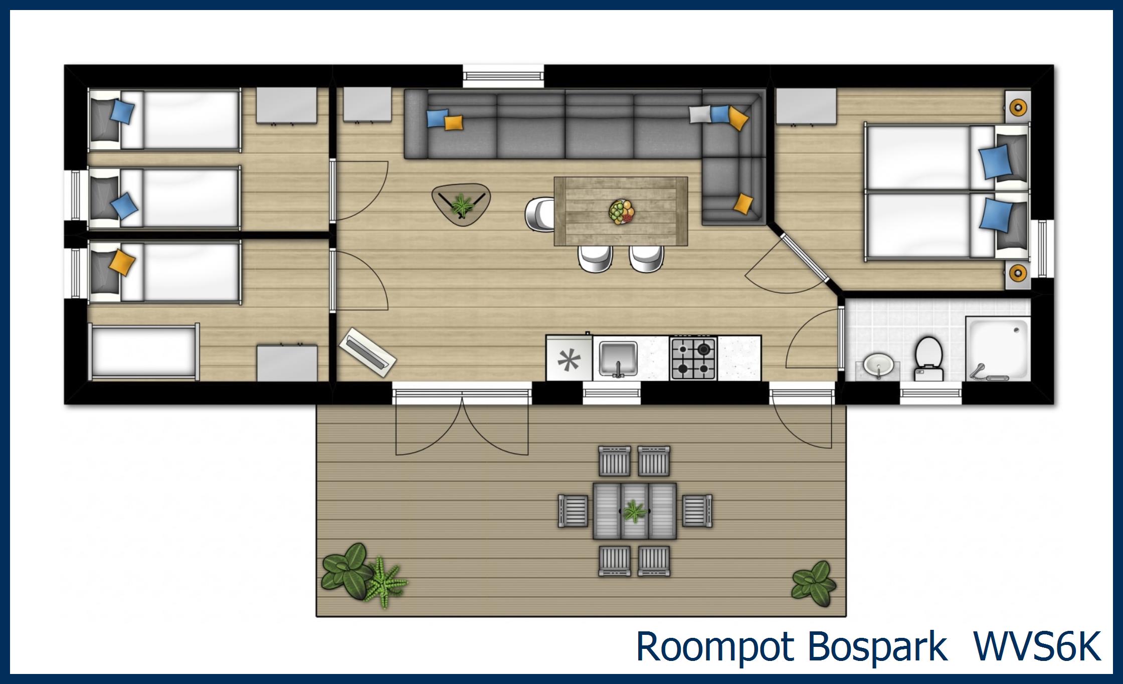 Chalet WVS6K à Bospark 't Wolfsven