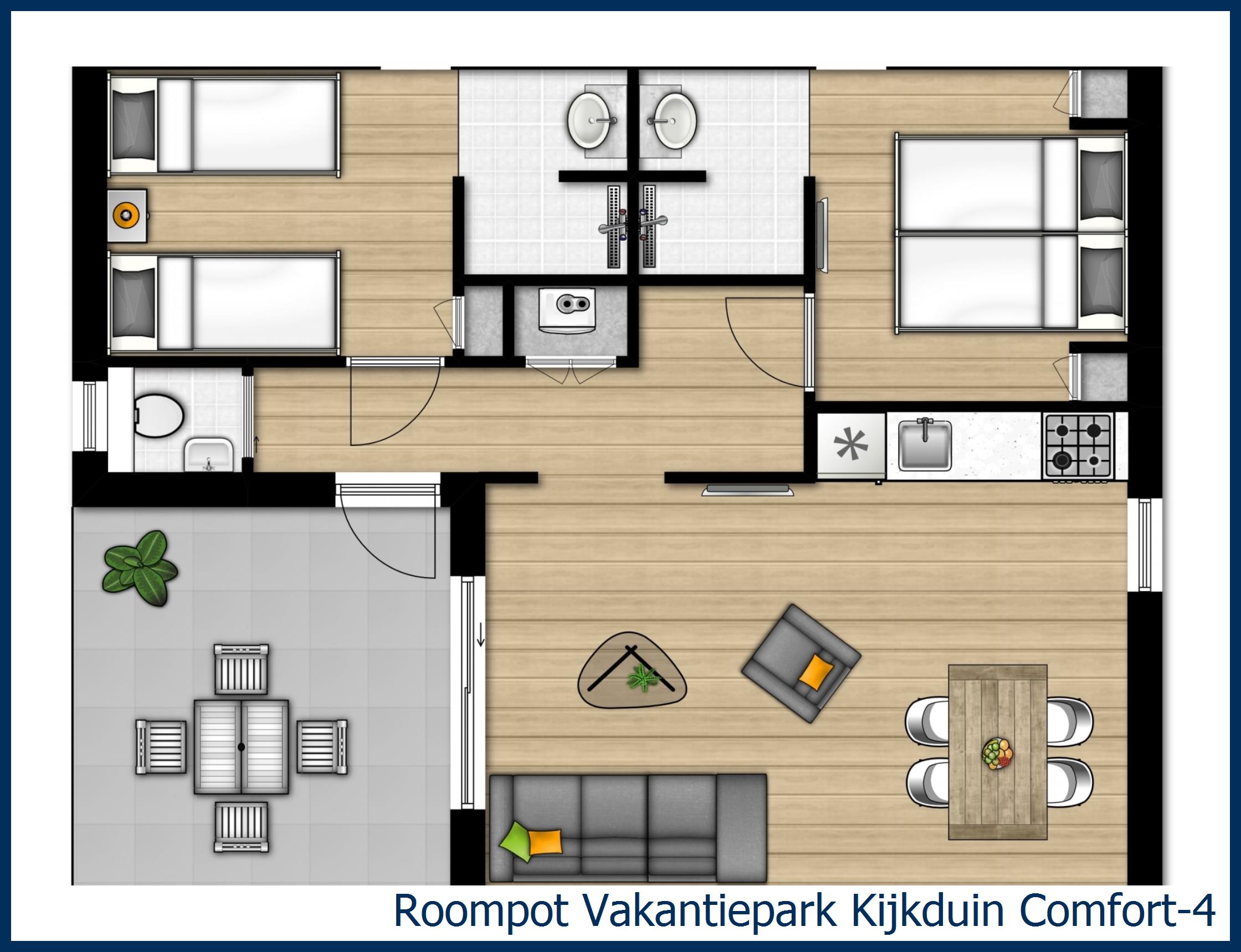 Chalet Comfort-4 in Kijkduin