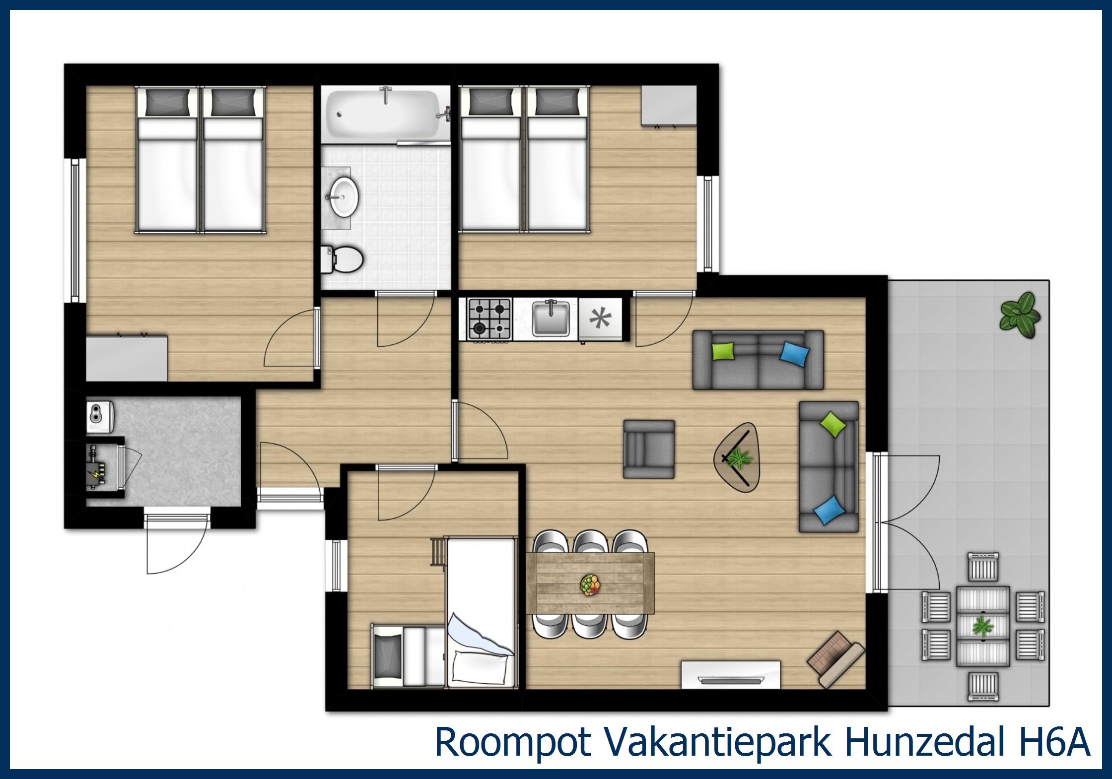 Bungalow H6A à Hunzedal