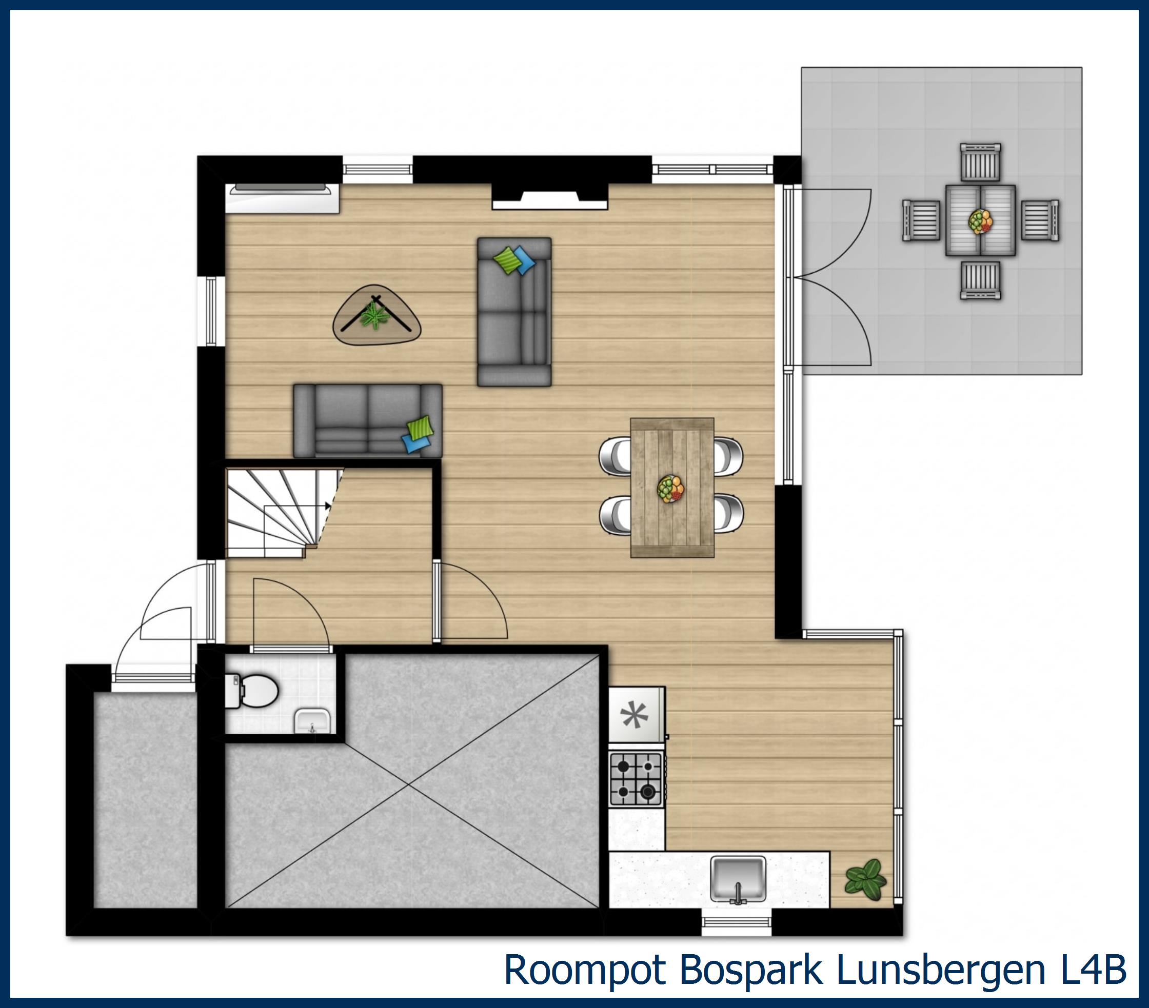 Bungalow L4B à Bospark Lunsbergen