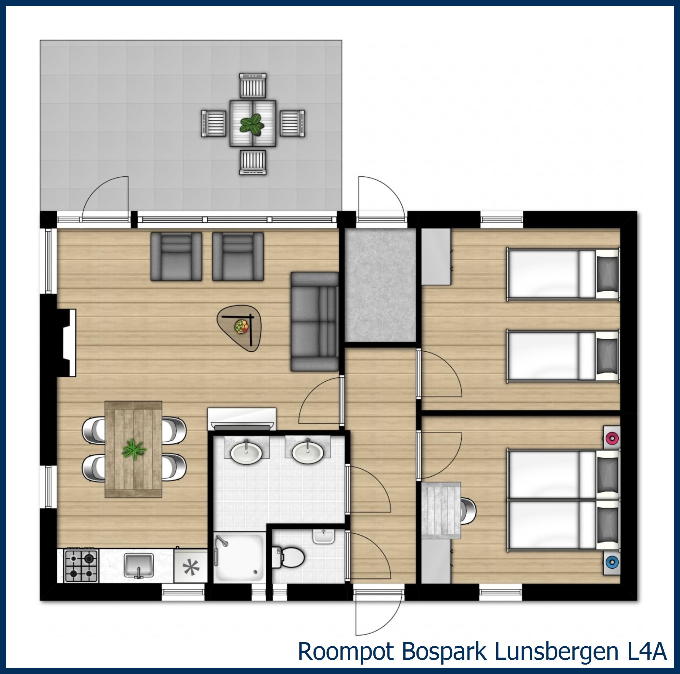Bungalow L4A in Bospark Lunsbergen