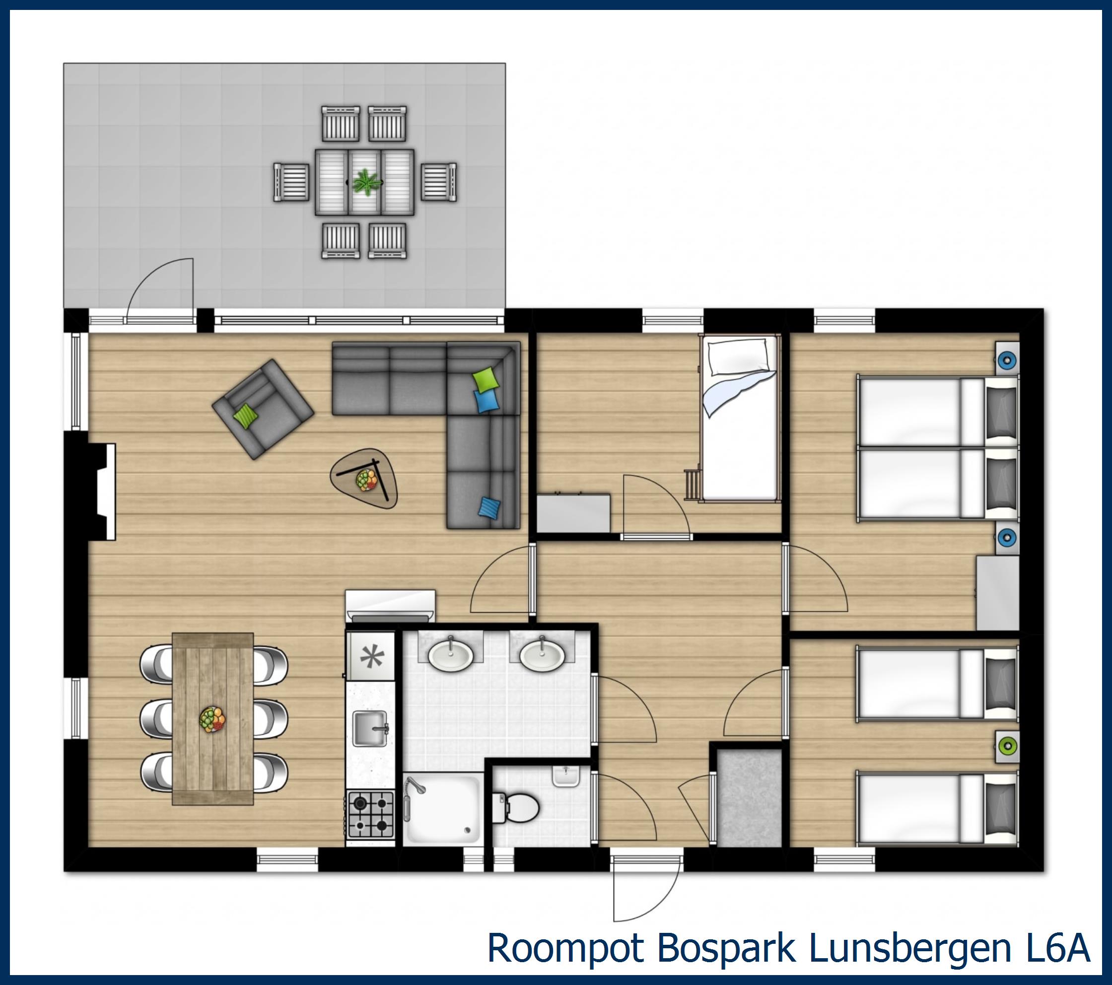 Bungalow L6A in Bospark Lunsbergen