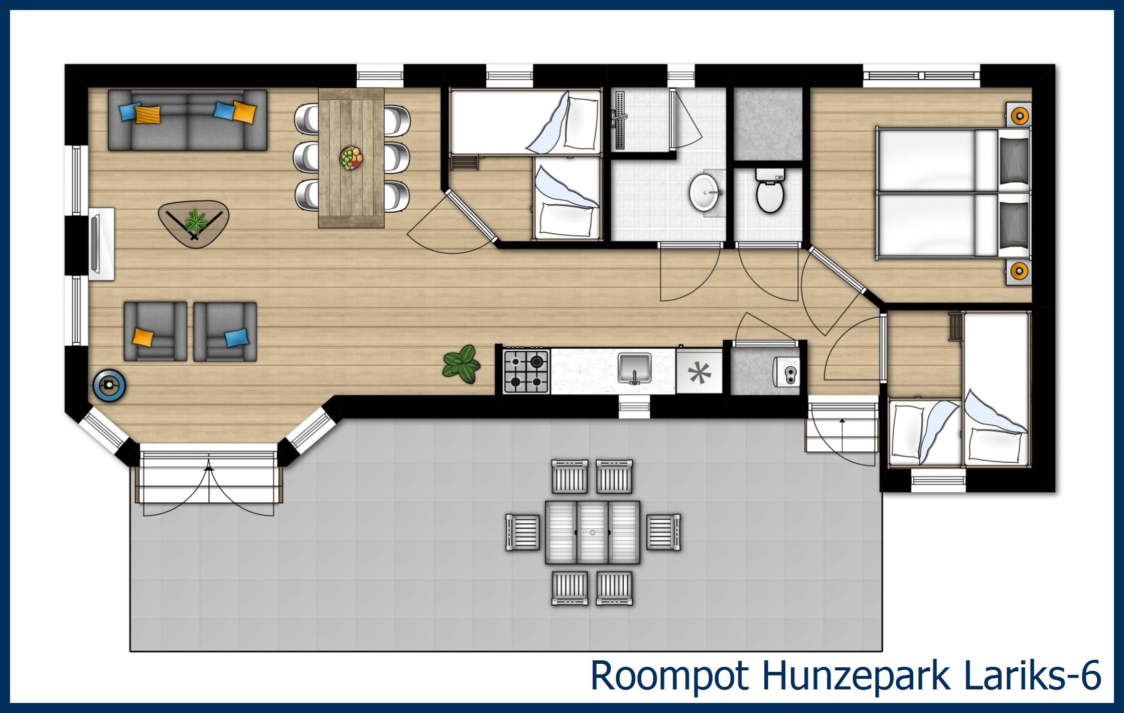Chalet Lariks-6 in Hunzepark